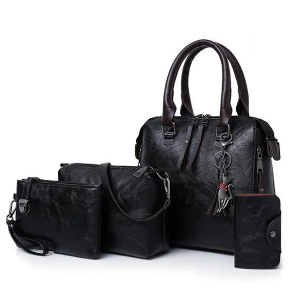Dames Tassen Luxe  Portemonnee Handtassen En Schoudertas 4 stuks