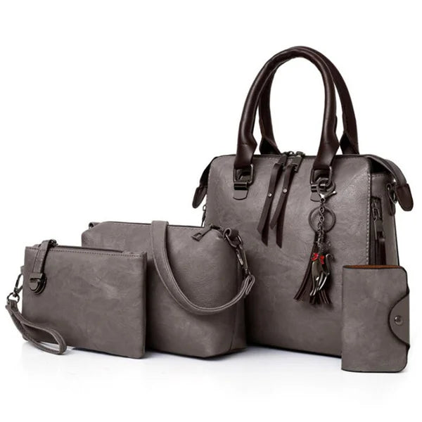 Dames Tassen Luxe  Portemonnee Handtassen En Schoudertas 4 stuks