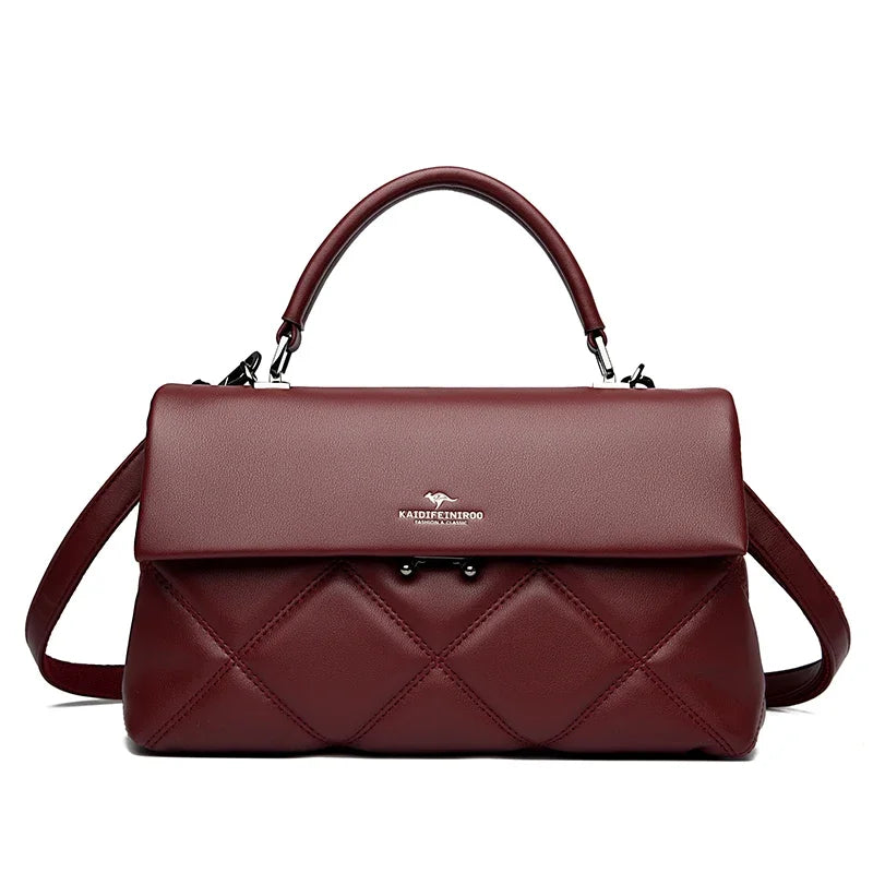 Luxe trendy hand en schoudertas