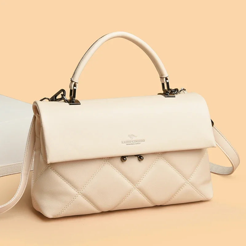 Luxe trendy hand en schoudertas