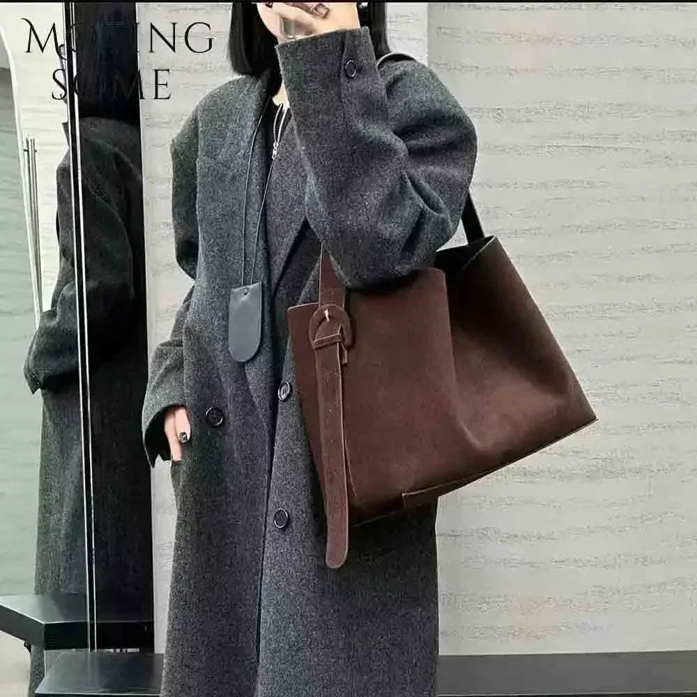 Echt suede lederen winter damestas
