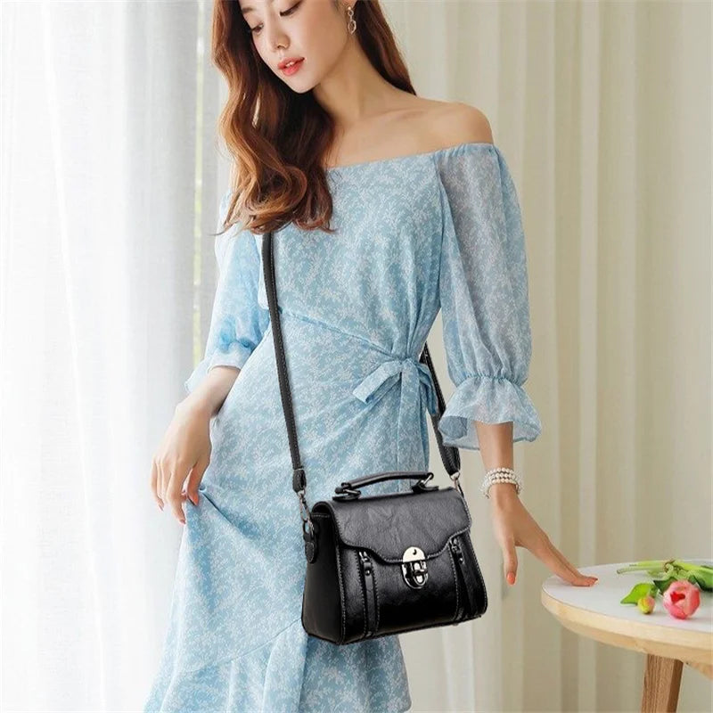 Luxe dames designer hoge kwaliteit PU lederen hand en schoudertas