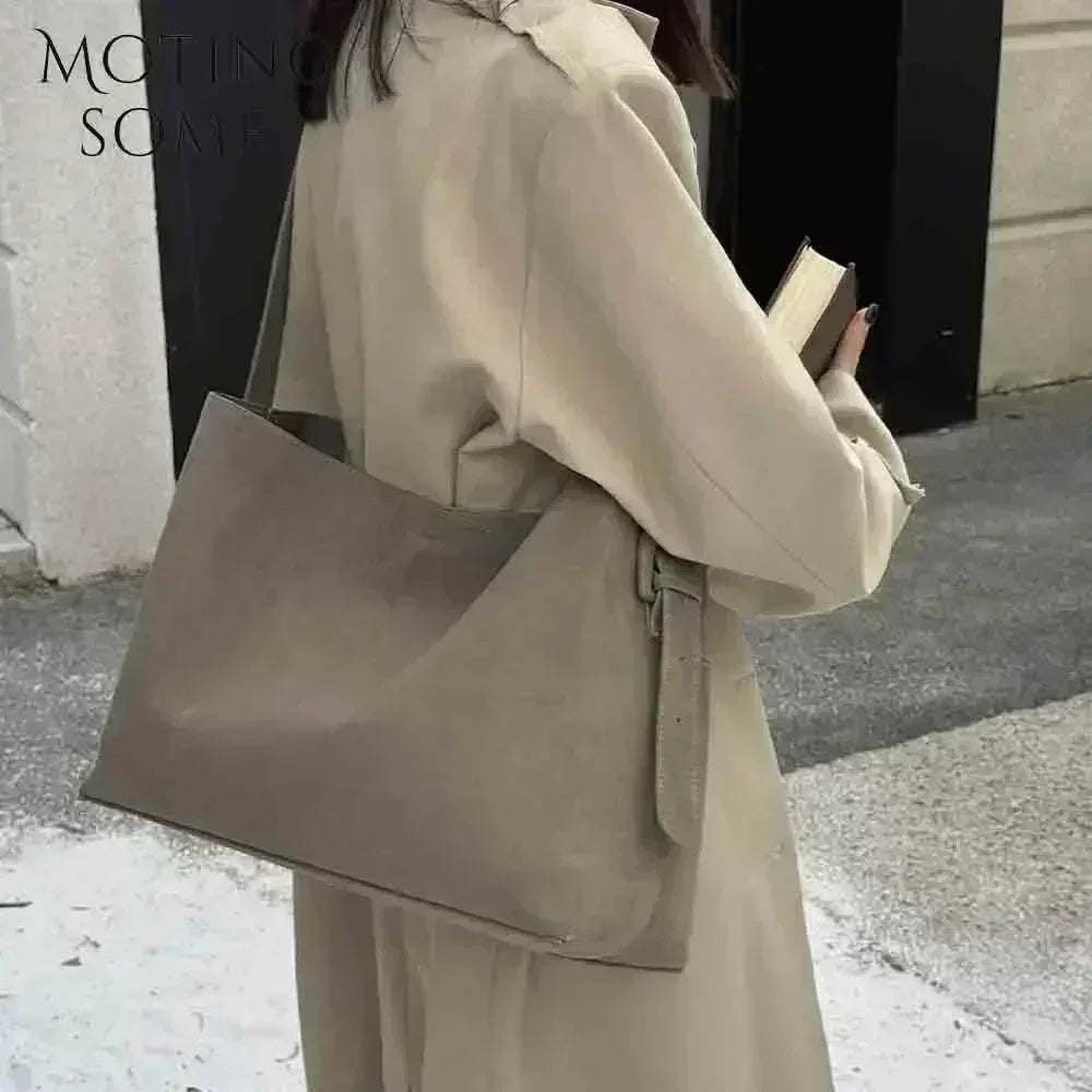 Echt suede lederen winter damestas