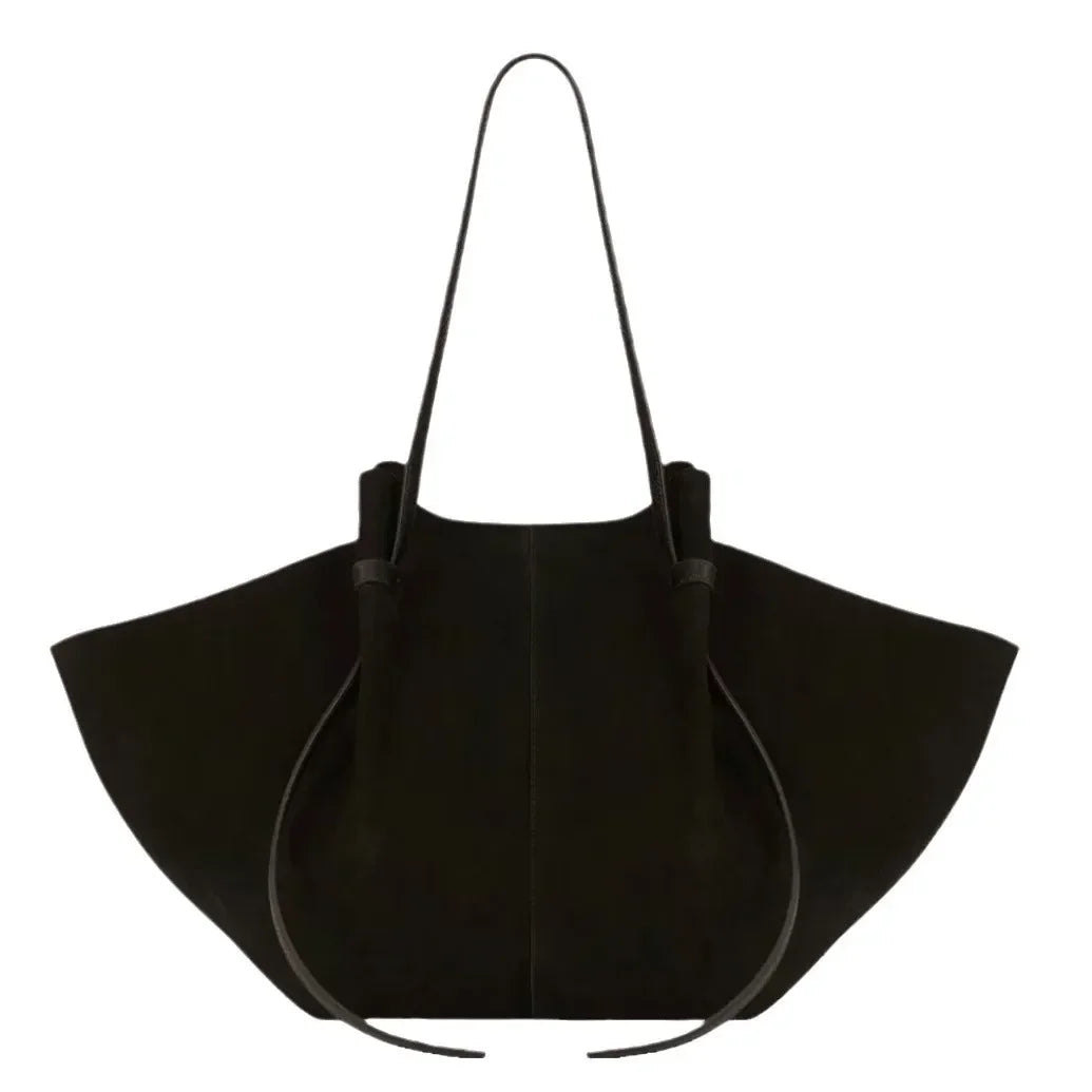 luxe suede designer hand en schoudertas