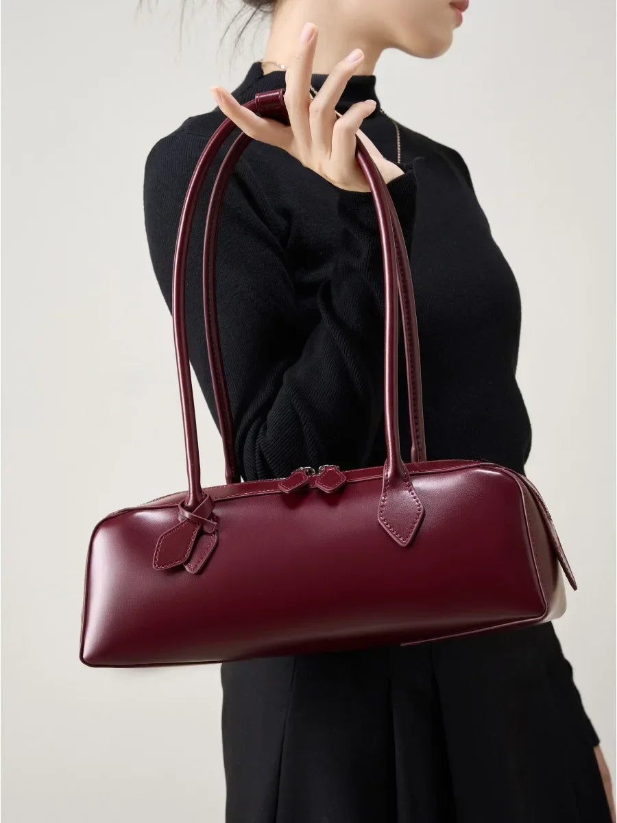 Luxe Lederen Dames Schouder Tas