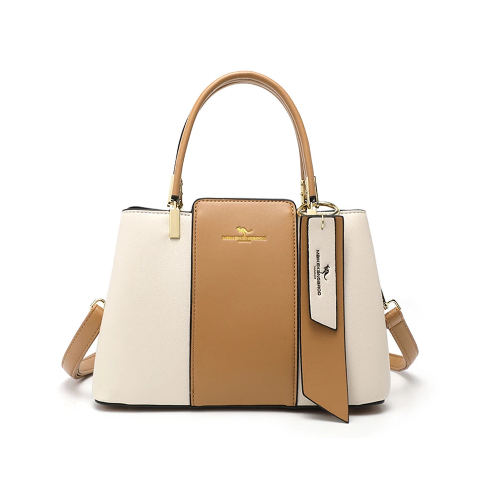 Luxe trendy PU lederen hand en schoudertas