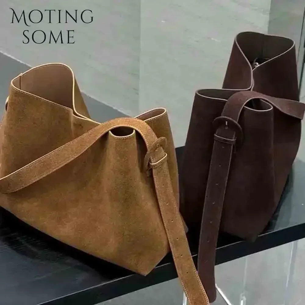 Echt suede lederen winter damestas