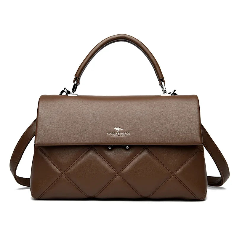 Luxe trendy hand en schoudertas