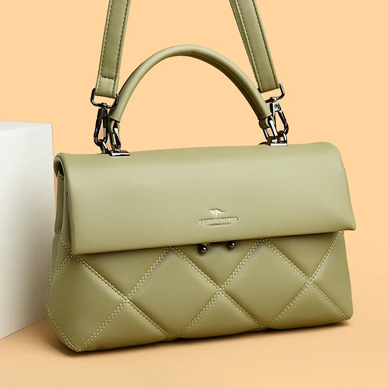 Luxe trendy hand en schoudertas