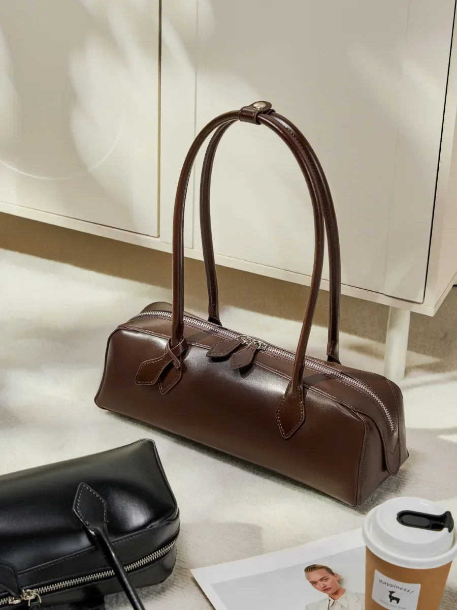 Luxe Lederen Dames Schouder Tas