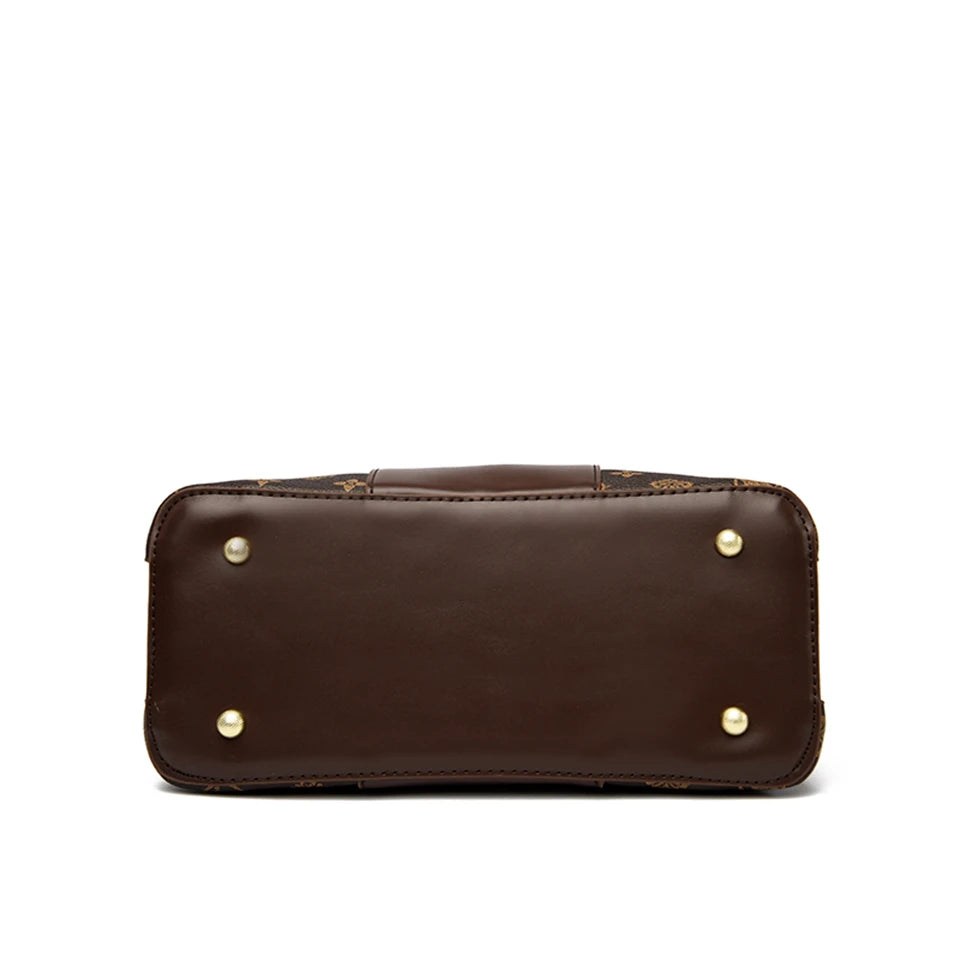 Luxe trendy PU lederen hand en schoudertas