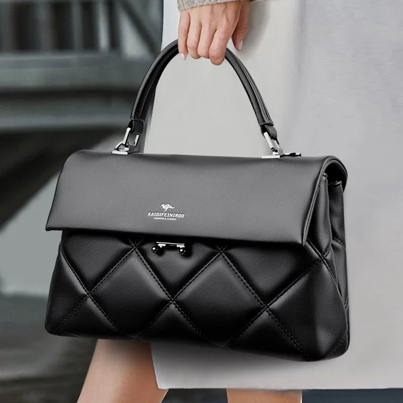 Luxe trendy hand en schoudertas