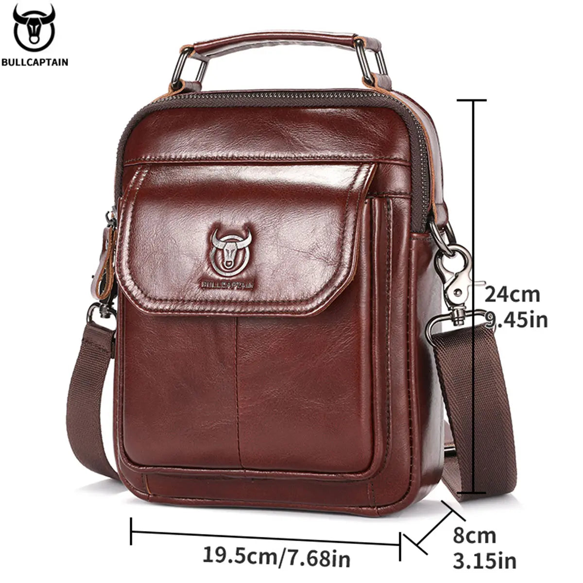 Echt Lederen Top Kwaliteit Heren Schouder Tas