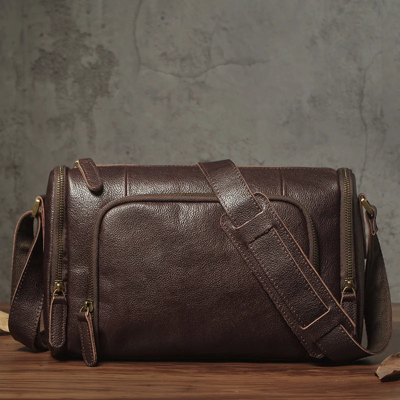 Hoge kwaliteit heren vintage schoudertas