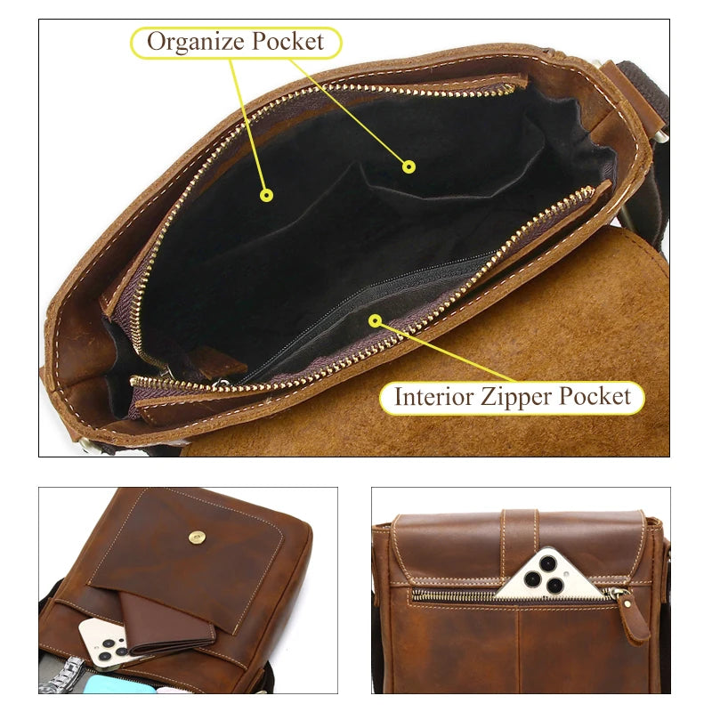 Oerdegelijke Hoge Kwaliteit Luxe Heren Schouder tas