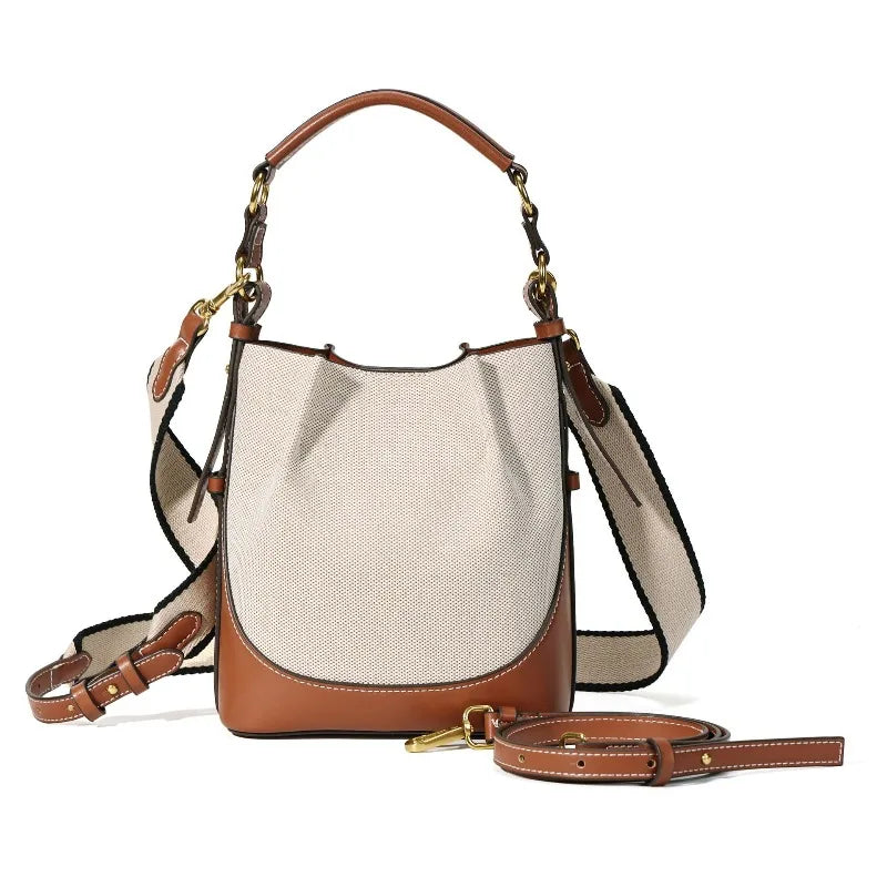 Canvas Designer Luxe Pu lederen Dames Hand en schoudertassen