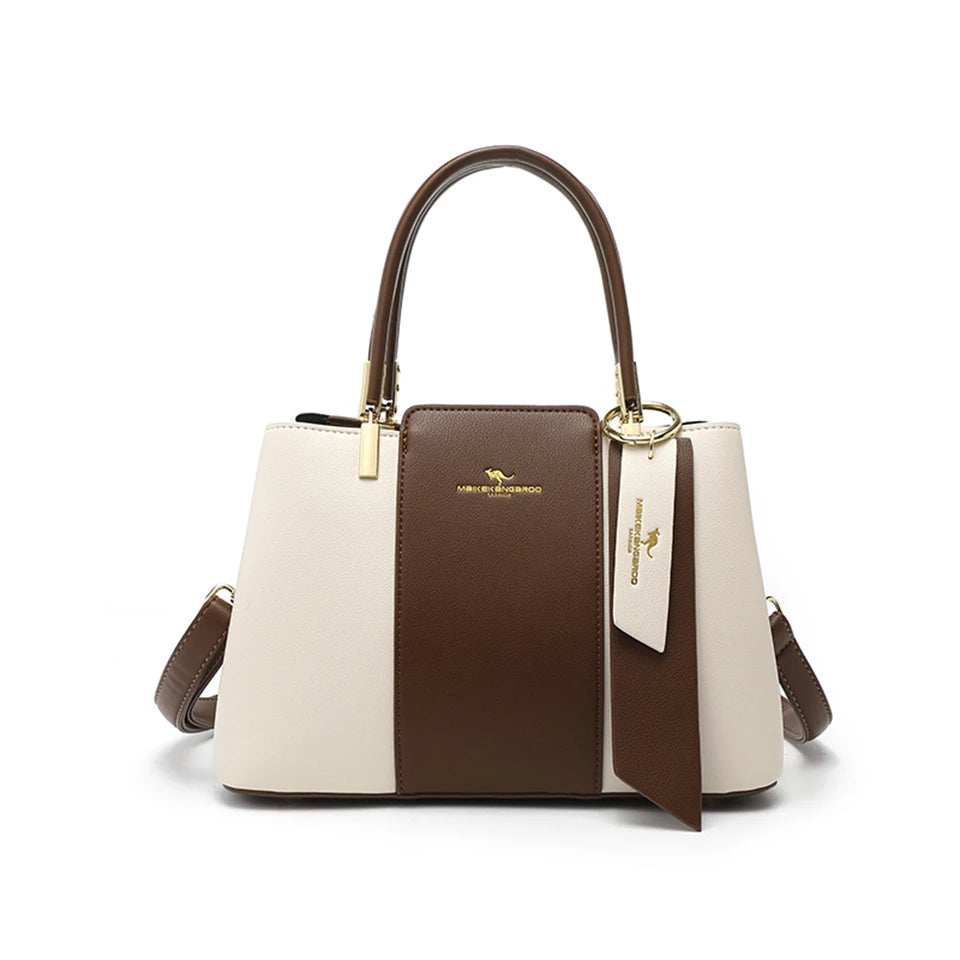 Luxe trendy PU lederen hand en schoudertas