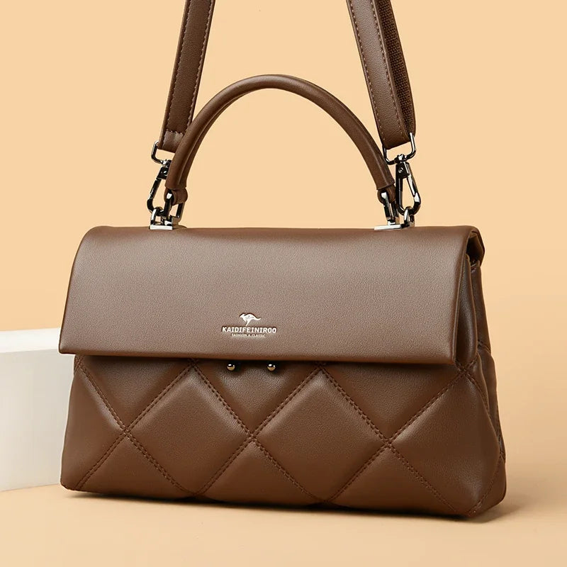 Luxe trendy hand en schoudertas