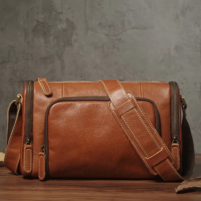 Hoge kwaliteit heren vintage schoudertas