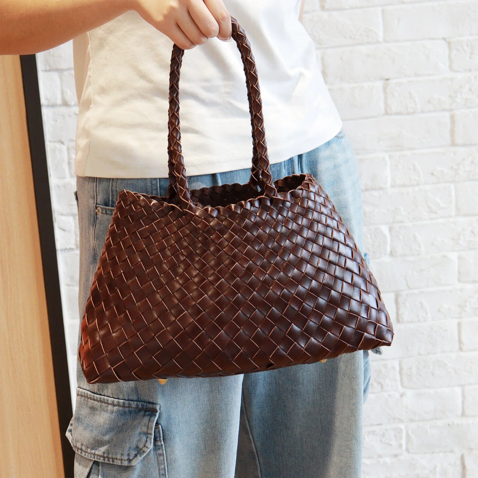 Trendy Handgemaakt Handtas en Schouder Tas