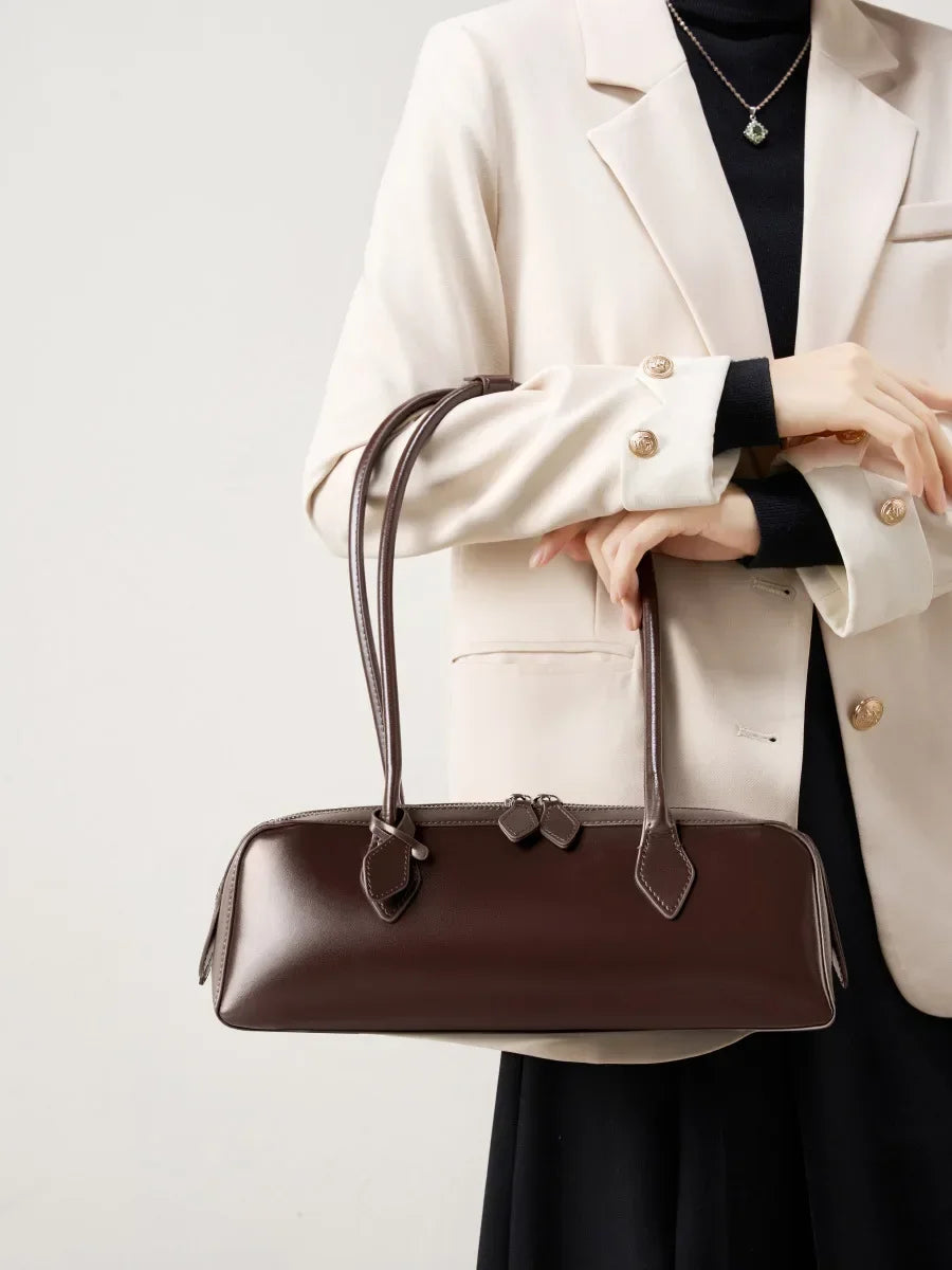 Luxe Lederen Dames Schouder Tas