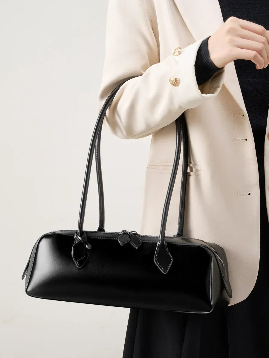 Luxe Lederen Dames Schouder Tas