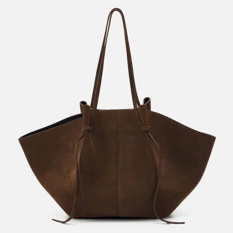 luxe suede designer hand en schoudertas
