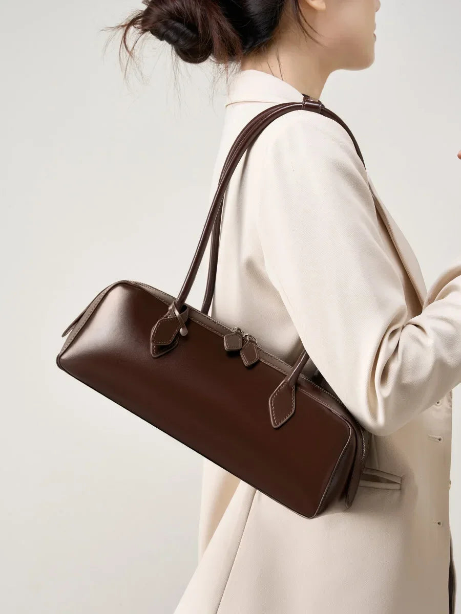 Luxe Lederen Dames Schouder Tas