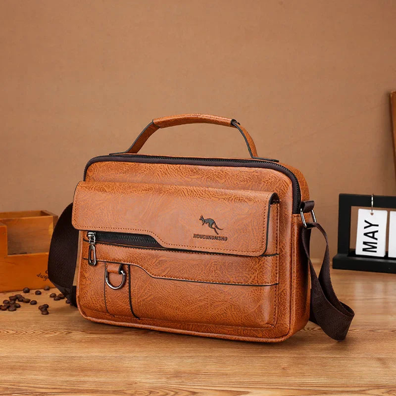 Luxe Zakelijke PU lederen Heren Schouder en Handtas