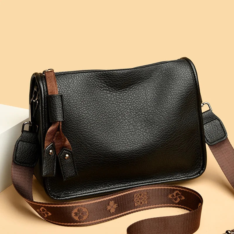 Top Kwaliteit Echt Leren Luxe Schoudertas