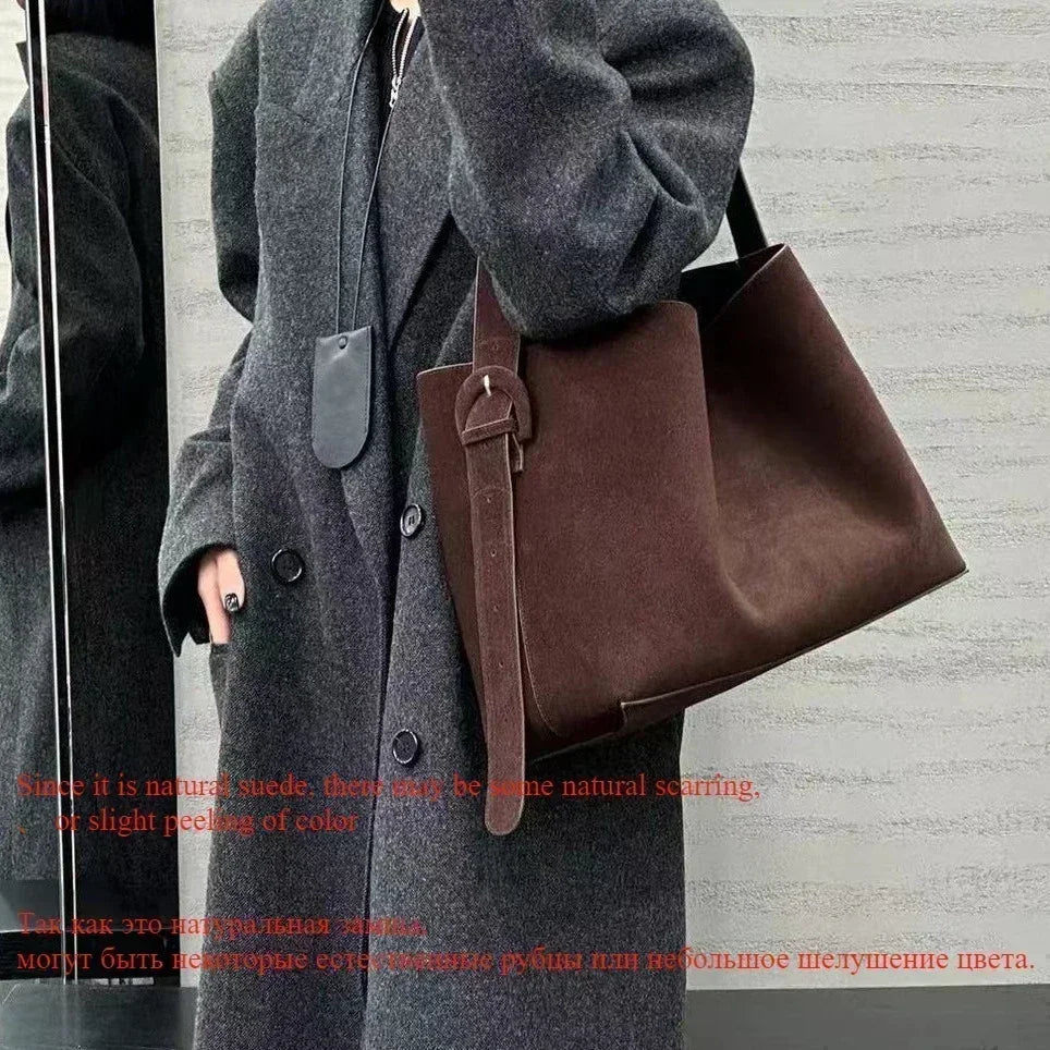 Echt suede lederen winter damestas